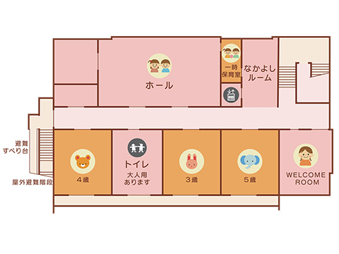 フロアマップ　2階